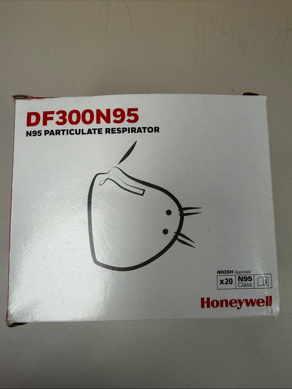 Honeywell DF300N95 N95 Particulate Respirator disposable face masks - White